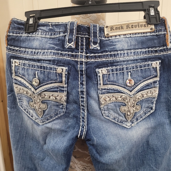 ROCK REVIVAL SHAYLEE STRAIGHT WOMENS JEANS - Picture 4 of 7